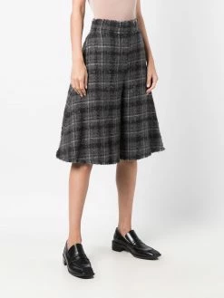 Thom Browne Plaid check knee length shorts knee-length shorts of women 7 Thom Browne plaid-check knee-length shorts