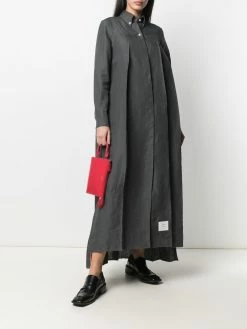 Thom Browne RWB stripe pleated shirtdress