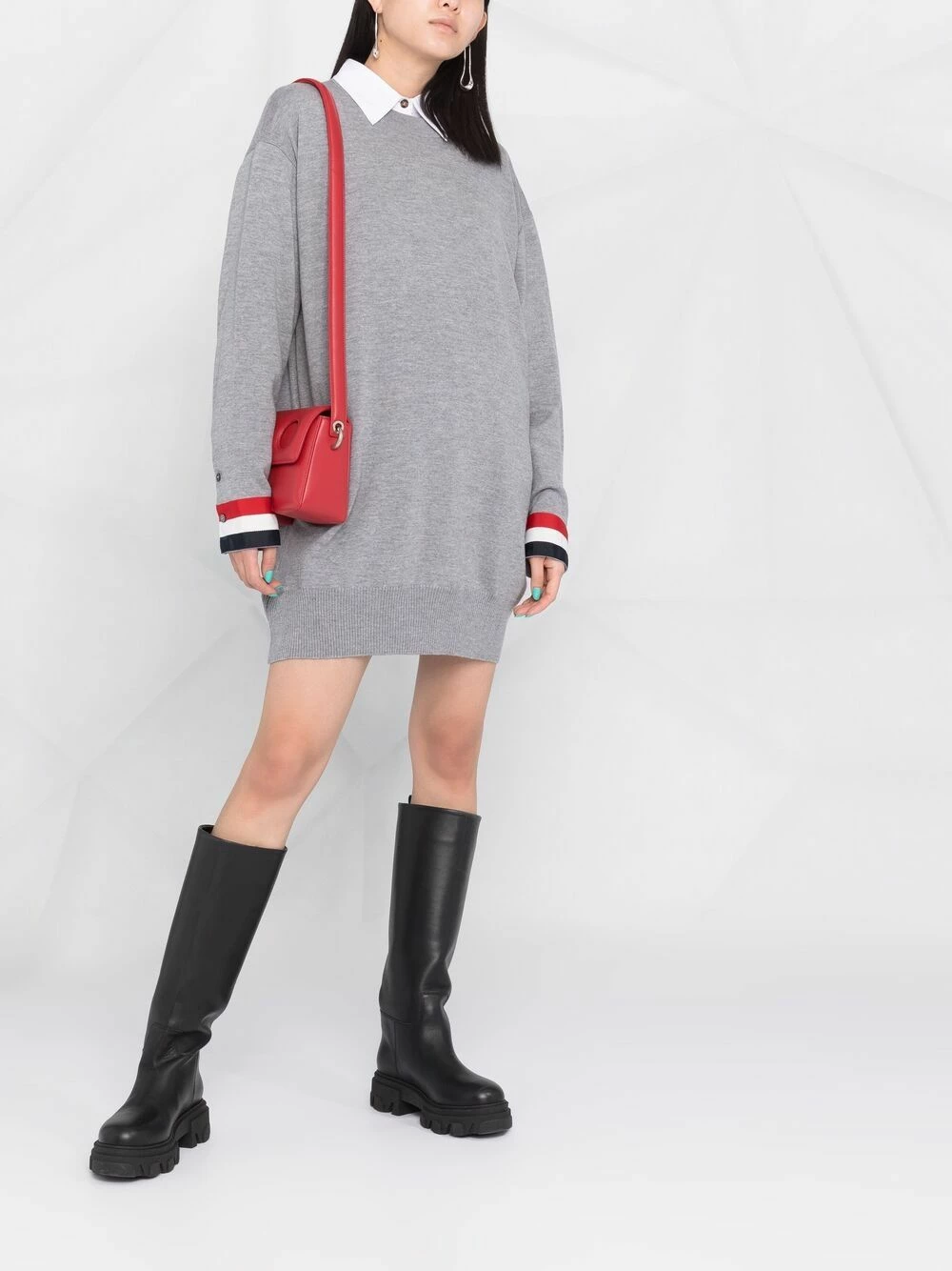 Thom Browne RWB stripe jumper dress day dresses of women 2 Thom Browne RWB stripe jumper dress