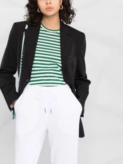 Thom Browne RWB-stripe cropped track pants