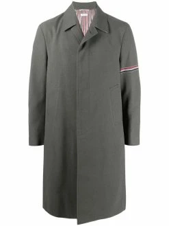 Thom Browne RWB stripe single-breasted coat
