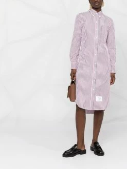 Thom Browne RWB-stripe shirtdress
