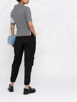 Thom Browne open-knit polo shirt