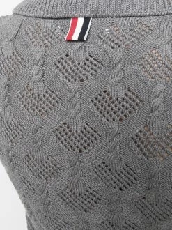 Thom Browne open-knit polo shirt