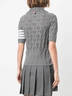 Thom Browne open-knit polo shirt