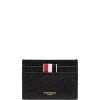 Thom Browne leather RWB-tab cardholder