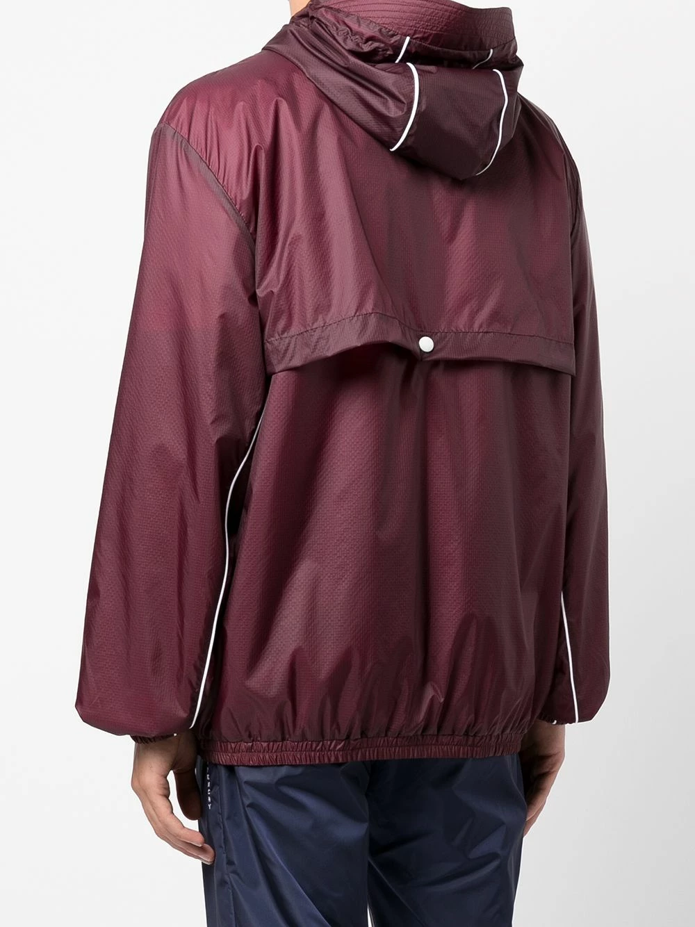 Thom Browne Half zip flyweight ripstop contrast trim jacket sport jackets & windbreakers of men 4 Thom Browne half-zip flyweight ripstop contrast-trim jacket