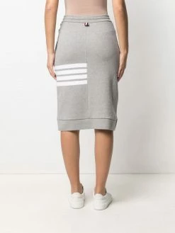 Thom Browne four-bar midi skirt
