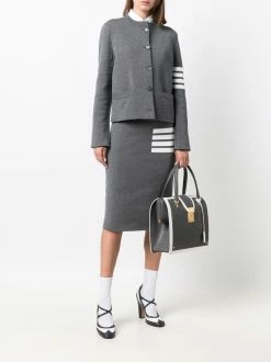 Thom Browne 4-Bar stripe knitted skirt