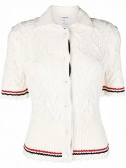 Thom Browne knitted polo cardigan