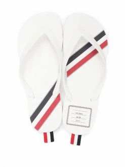 Thom Browne RWB-stripe flip flops