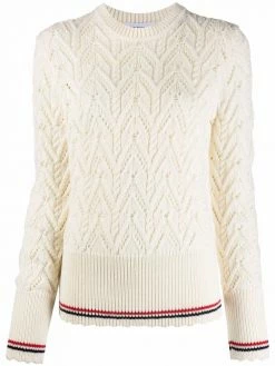 Thom Browne pointelle-knit merino jumper