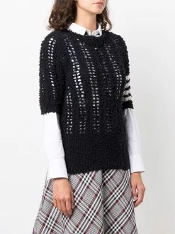 Thom Browne 4-bar knitted jumper