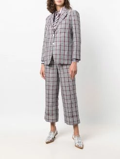 Thom Browne multi-check long-sleeve shirt