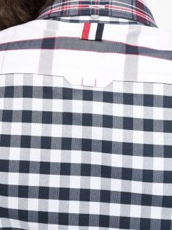 Thom Browne multi-check long-sleeve shirt
