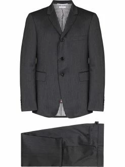 Thom Browne herringbone single-breasted wool suit