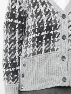 Thom Browne knitted cashmere cardigan
