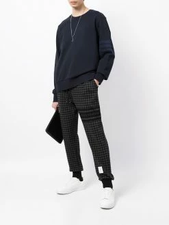 Thom Browne houndstooth-pattern track pants