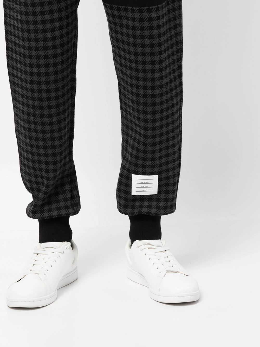 Thom Browne Houndstooth pattern track pants sweatpants of men 5 Thom Browne houndstooth-pattern track pants