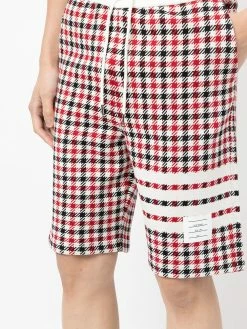 Thom Browne 4 Bar stripe checked shorts track & running shorts of men 11 Thom Browne 4-Bar stripe checked shorts