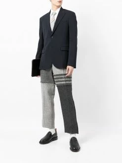 Thom Browne 4-Bar stripe cropped trousers