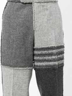 Thom Browne 4-Bar stripe cropped trousers