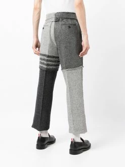 Thom Browne 4-Bar stripe cropped trousers