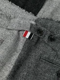 Thom Browne 4-Bar stripe cropped trousers