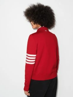 Thom Browne 4-Bar stripe zip-up bomber jacket