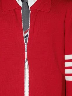 Thom Browne 4-Bar stripe zip-up bomber jacket