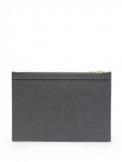 Thom Browne RWB stripe zipped pouch