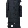 Thom Browne 4-Bar stripe padded coat