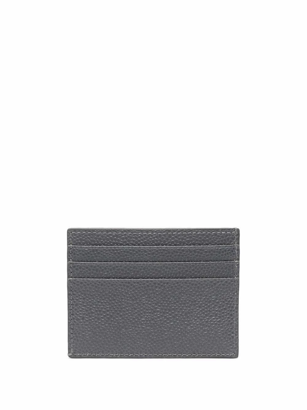 Thom Browne RWB stripe pebbled cardholder wallets & billfolds of men 2 Thom Browne RWB-stripe pebbled cardholder