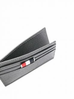 Thom Browne RWB stripe pebbled cardholder wallets & billfolds of men 5 Thom Browne RWB-stripe pebbled cardholder
