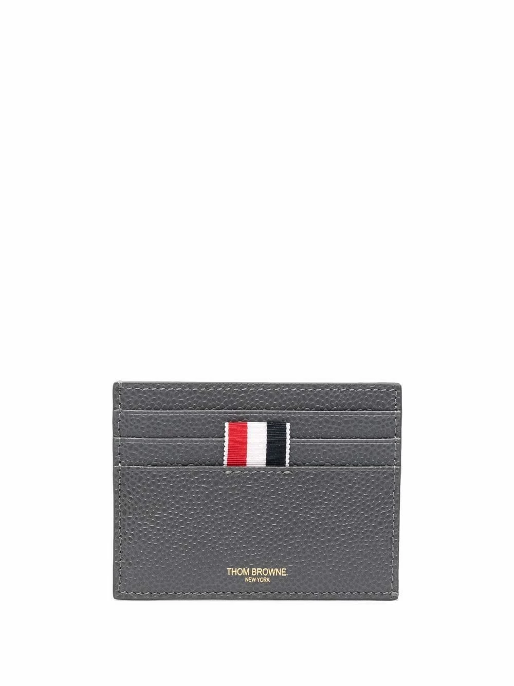 Thom Browne RWB stripe pebbled cardholder wallets & billfolds of men 1 Thom Browne RWB-stripe pebbled cardholder