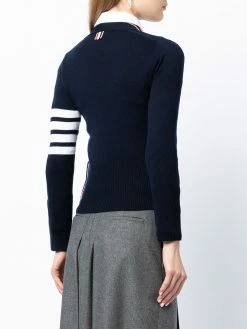 Thom Browne Stripe detail cashmere cardigan cardigans of women 8 Thom Browne stripe-detail cashmere cardigan