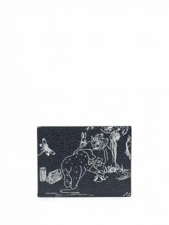 Thom Browne animal-print cardholder