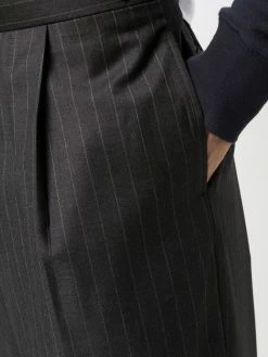 Thom Browne pinstripe wide-leg tailored trousers