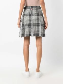 Thom Browne check pleated skirt