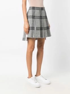Thom Browne check pleated skirt