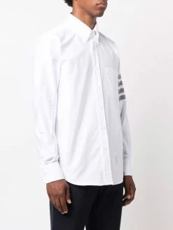 Thom Browne 4-Bar stripe sleeve shirt