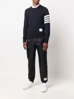 Thom Browne logo patch track pants