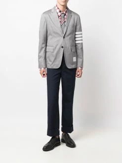 Thom Browne check-print long-sleeve shirt