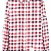 Thom Browne check-print long-sleeve shirt