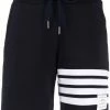 Thom Browne four-bar stripe track shorts