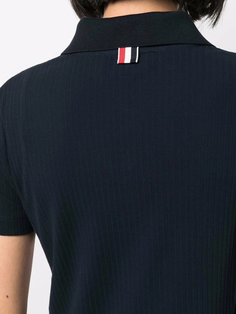 Thom Browne Fine ribbed polo shirt polo tops of women 5 Thom Browne fine-ribbed polo shirt
