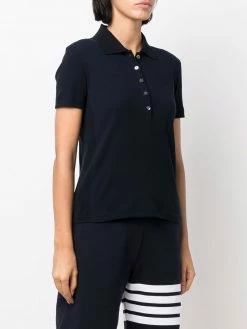Thom Browne Fine ribbed polo shirt polo tops of women 7 Thom Browne fine-ribbed polo shirt