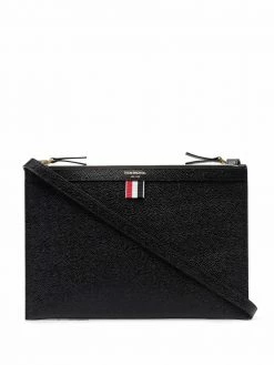 Thom Browne logo-print crossbody bag