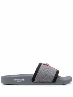 Thom Browne RWB-stripe rubber slides