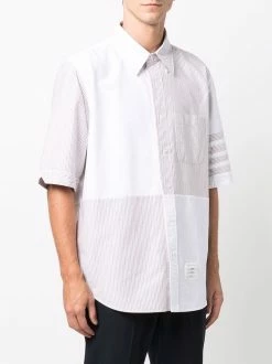 Thom Browne panelled four-bar shirt
